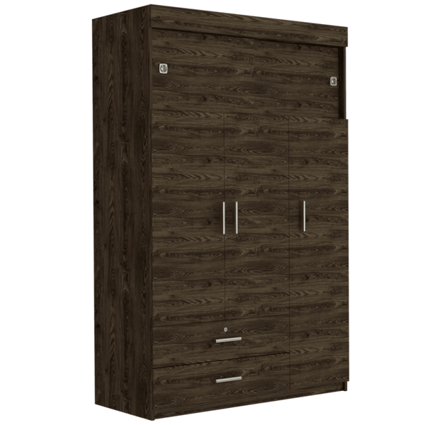 Closet Vivel color Chocolate y Blanco para Habitación.