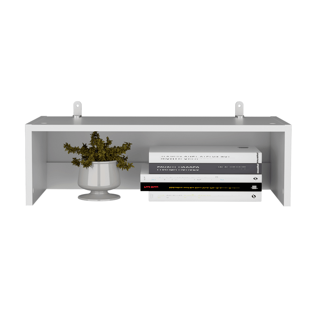 Combo de Bibliotecas Home, Blanco, Incluye Tres Bibliotecas y Tres Complementos - VIRTUAL MUEBLES