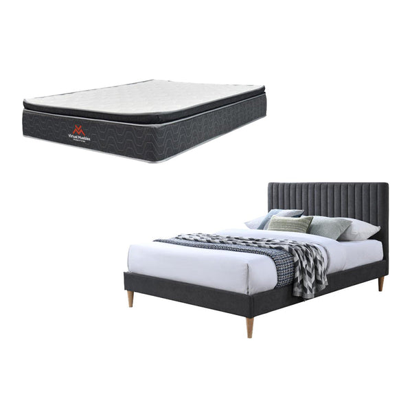 Combo Para Habitación Axel, Incluye Cama Doble y Colchon 140x190