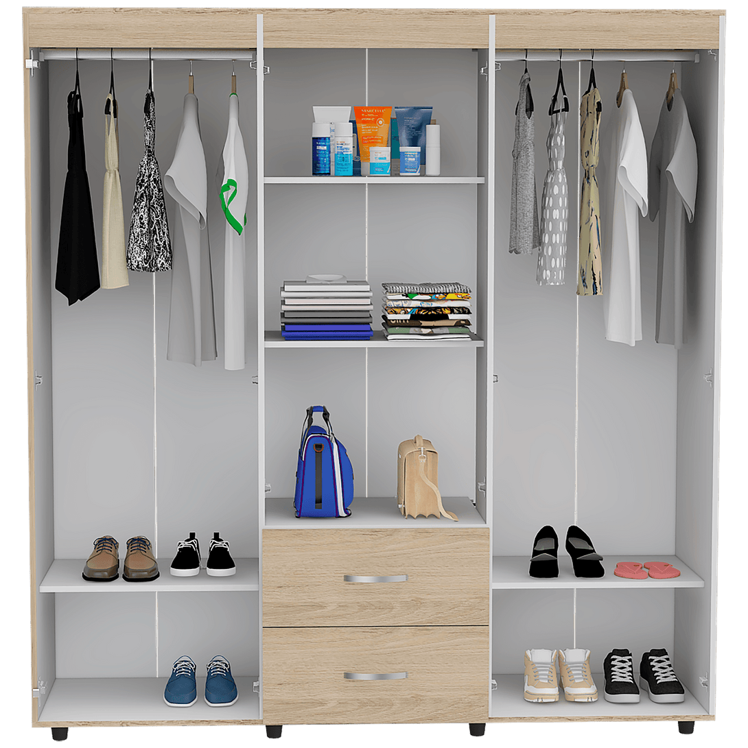 Combo Para Dormitorio Clara Luna Incluye Closet y Mesa Para Tv.