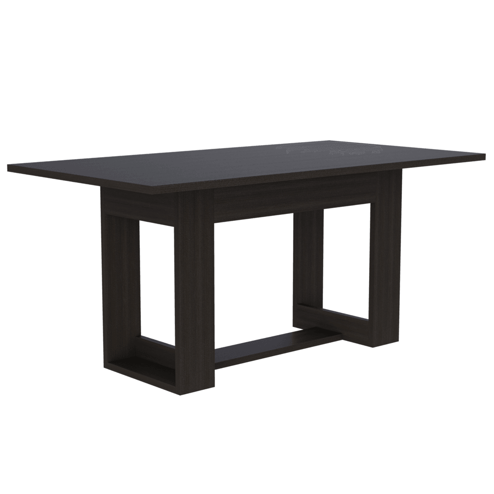 Combo Comedor Satura, Wengue y Café Claro, Incluye Comedor y 6 Sillas - VIRTUAL MUEBLES