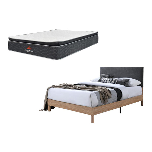 Combo Para Habitación Anubis, Incluye Cama Doble y Colchon 140x190