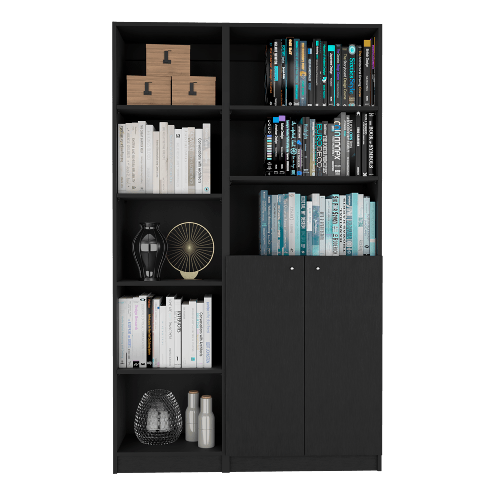 Combo de Bibliotecas Home Eco, Wengue, Incluye Dos Bibliotecas - VIRTUAL MUEBLES