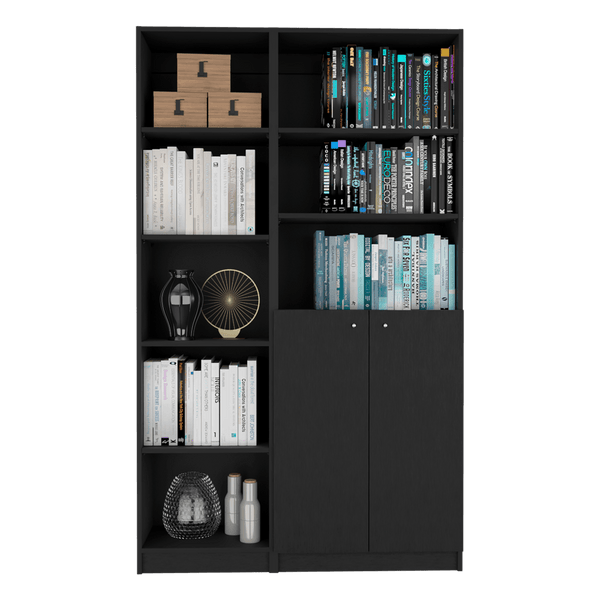 Combo de Bibliotecas Home Eco, Wengue, Incluye Dos Bibliotecas - VIRTUAL MUEBLES