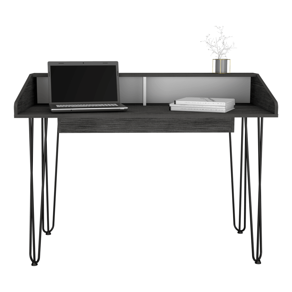 Escritorio Sapience color Gris y Blanco para Oficina.