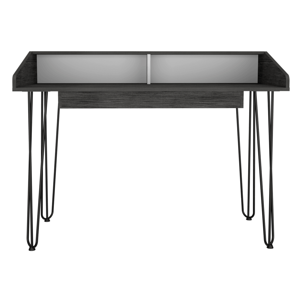 Escritorio Sapience color Gris y Blanco para Oficina.