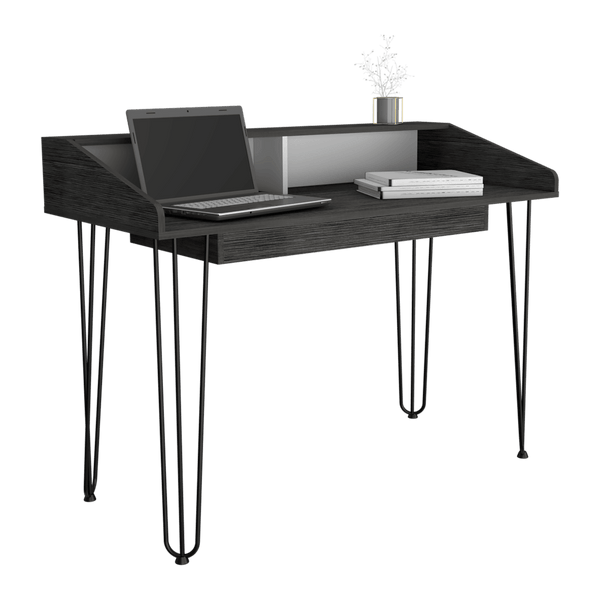 Escritorio Sapience color Gris y Blanco para Oficina.