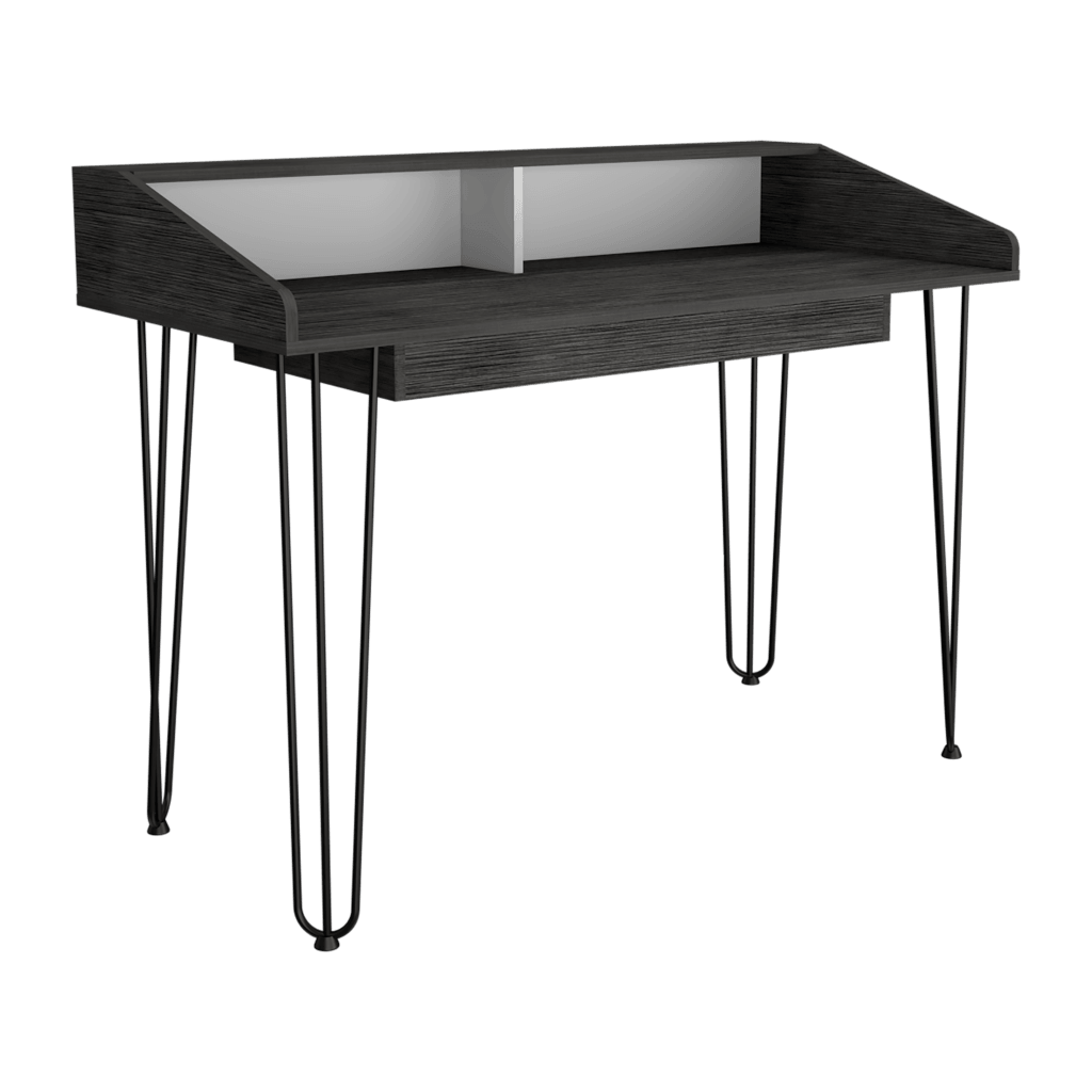 Escritorio Sapience color Gris y Blanco para Oficina.