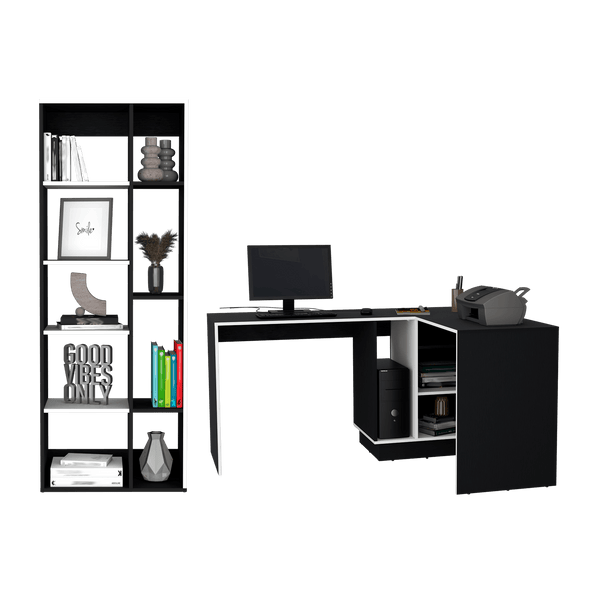 Combo Para Oficina Atina, Incluye Escritorio y Biblioteca