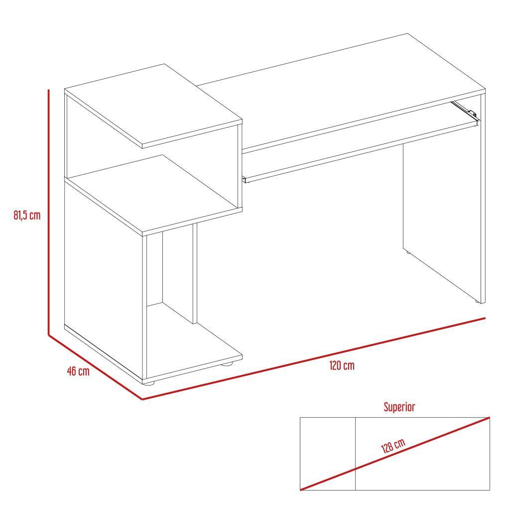 Escritorio Apolo color Wengue para Oficina.