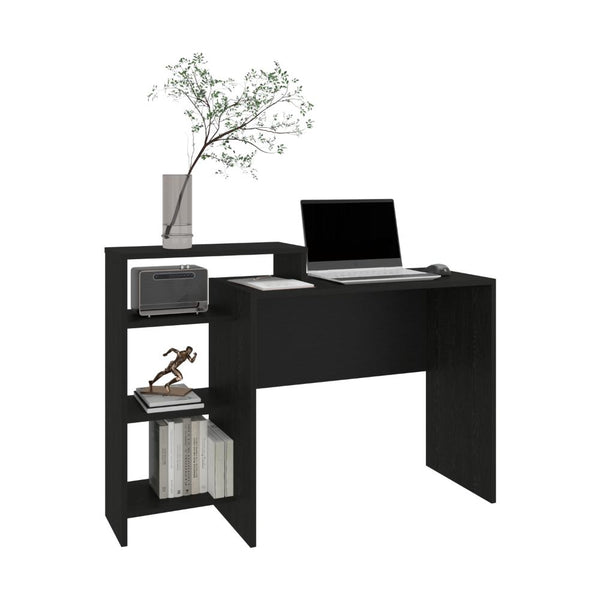 Escritorio Estelar Plus, Negro, Cuenta con Tres Entrepaños Laterales