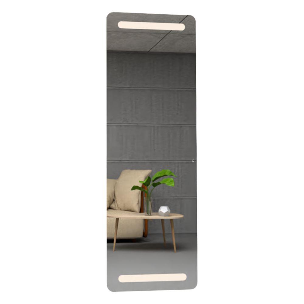 Espejo Melilla Led+touch, Rectangular con diseño en Sandblasting - VIRTUAL MUEBLES