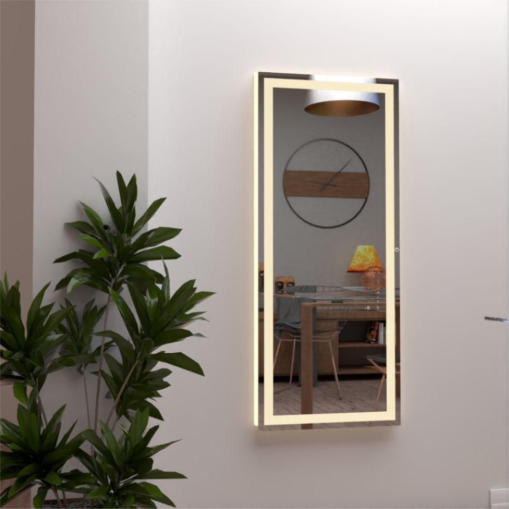 Espejo Tavira led+touch, En forma Rectangular - VIRTUAL MUEBLES