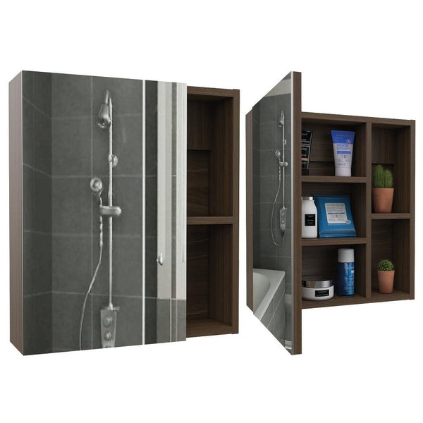 Gabinete de Baño Labell color Moreno.