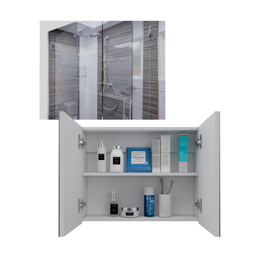 Gabinete de Baño Carlot, Blanco, con Dos Puertas X2 - VIRTUAL MUEBLES