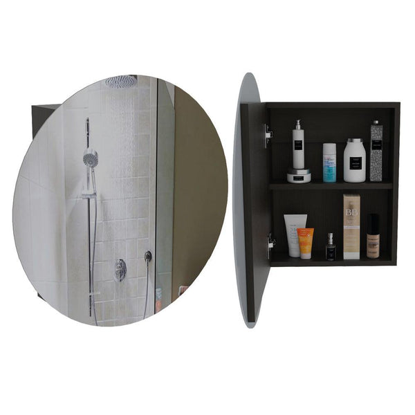 Gabinete de Baño Denzel color Wengue.