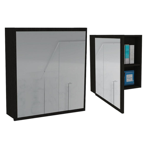 Gabinete de Baño Luma color Wengue.