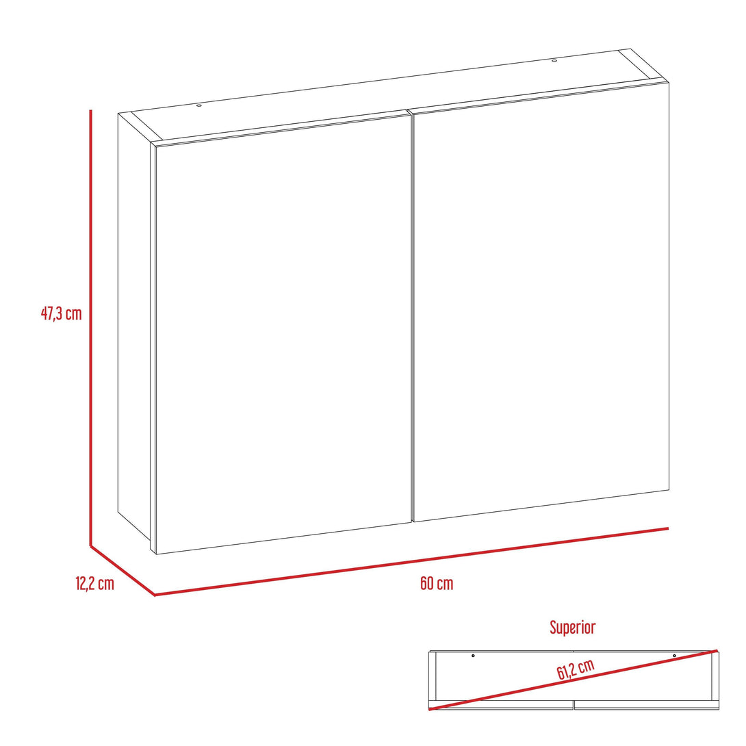 Gabinete de Baño Carlot color Blanco X2.