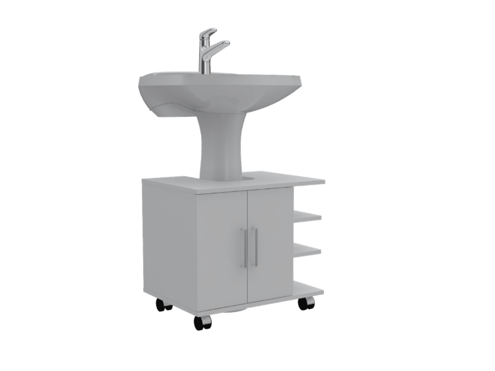 Combo para Baño Felicias, incluye Gabinete de Baño y Mueble Lavamanos.