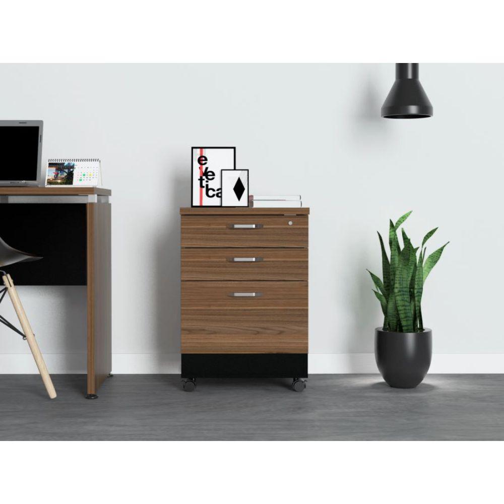 Archivador Monat color Negro y Castaño para Oficina.