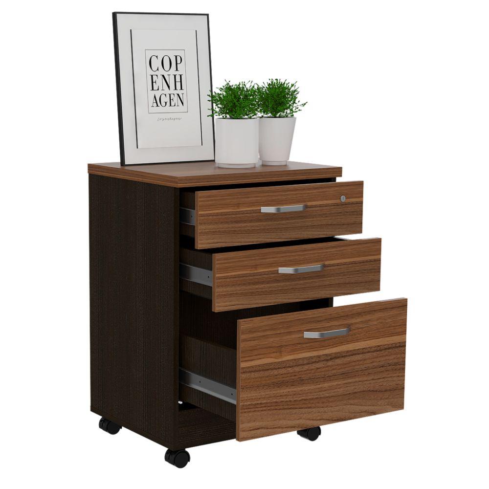 Archivador Monat color Negro y Castaño para Oficina.