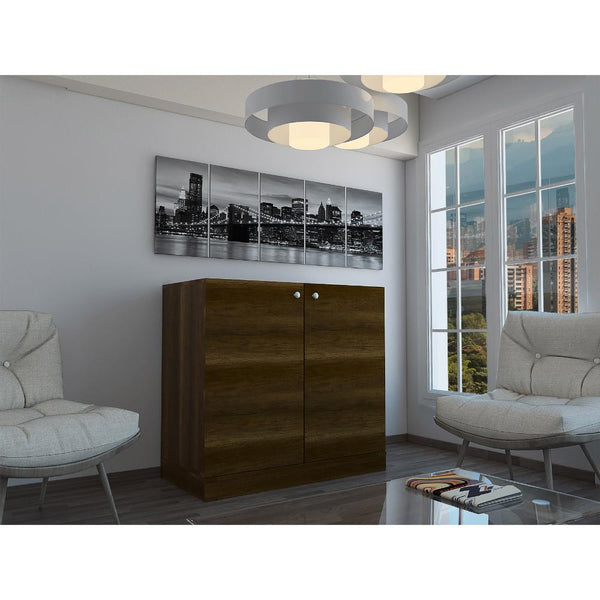 Bar Sienega, Cobre, con Espacio Para Botellas y Porta Copas