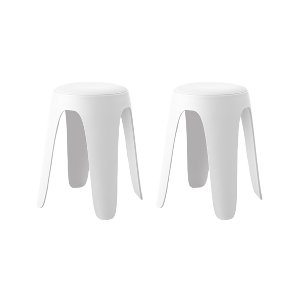 Butaco Con Cojin Else, Color Blanco, Diseño Moderno incluye cojín X2