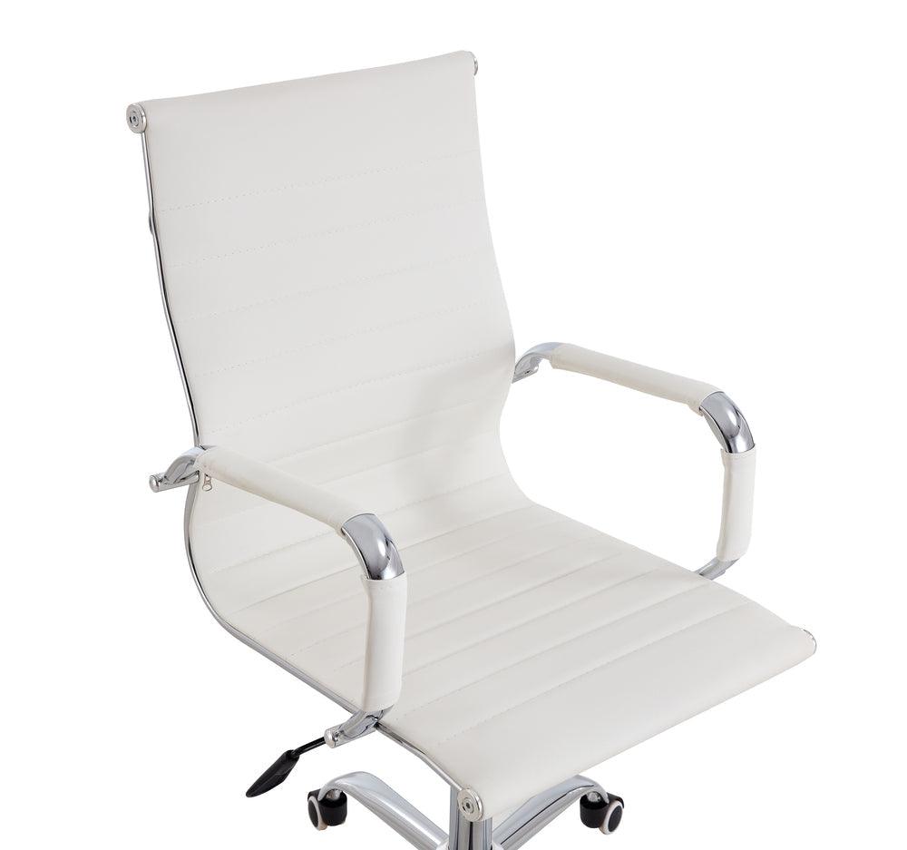 Combo de Oficina, Nieve, Incluye Escritorio y Silla de Escritorio, Blanco - VIRTUAL MUEBLES
