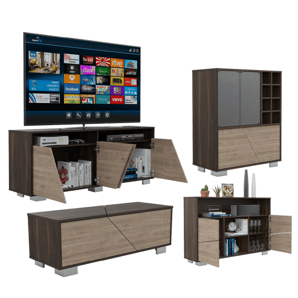 Combo para Sala Yanik, incluye Mesa para Tv.