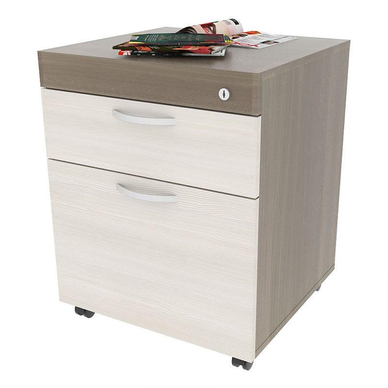 Archivador Caná color Gris y Nevado para Oficina.