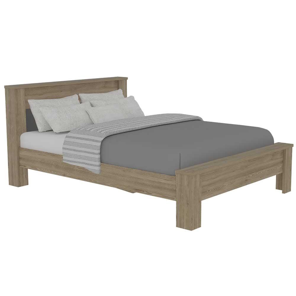 Cama Doble Cantabria color Miel para Habitación.