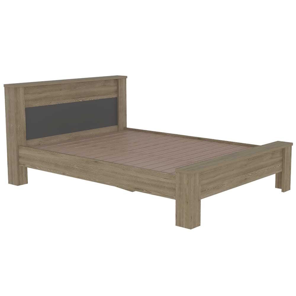 Cama Doble Cantabria color Miel para Habitación.