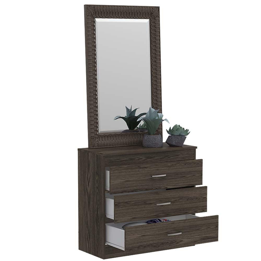 Organizador Conor color Chocolate y Blanco para Habitación.