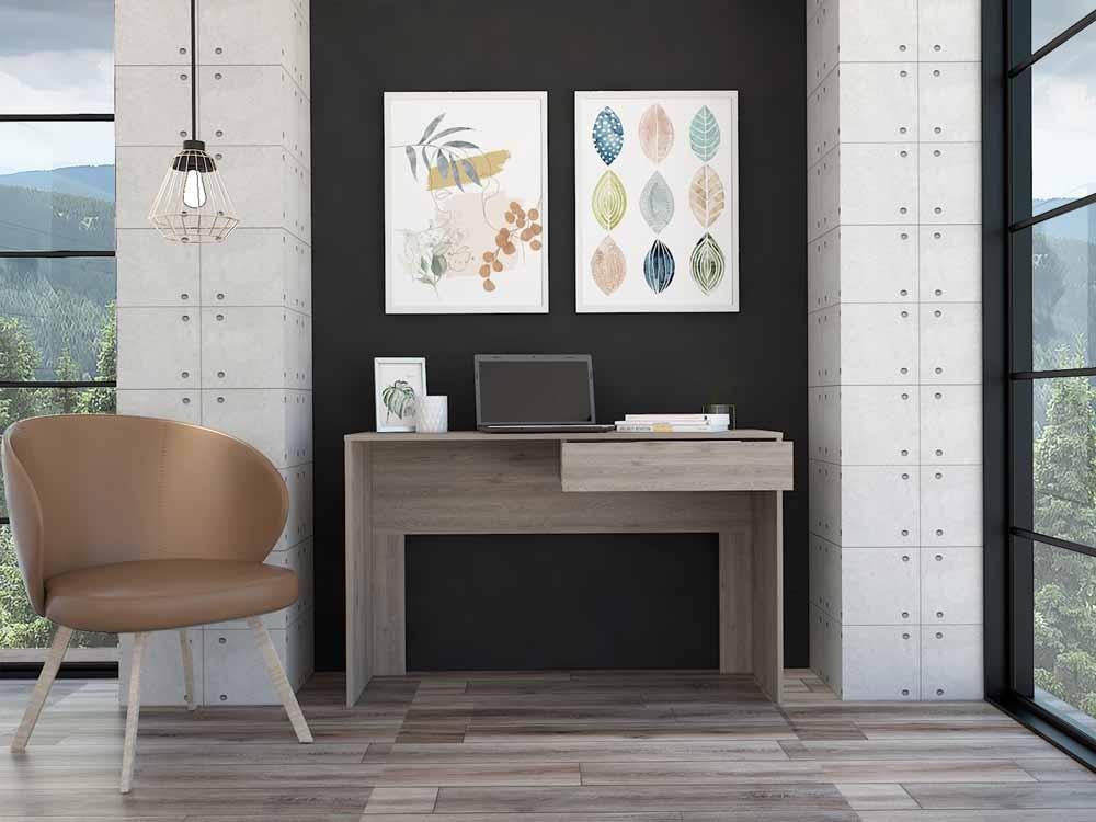 Escritorio Mantis color Humo para Oficina.