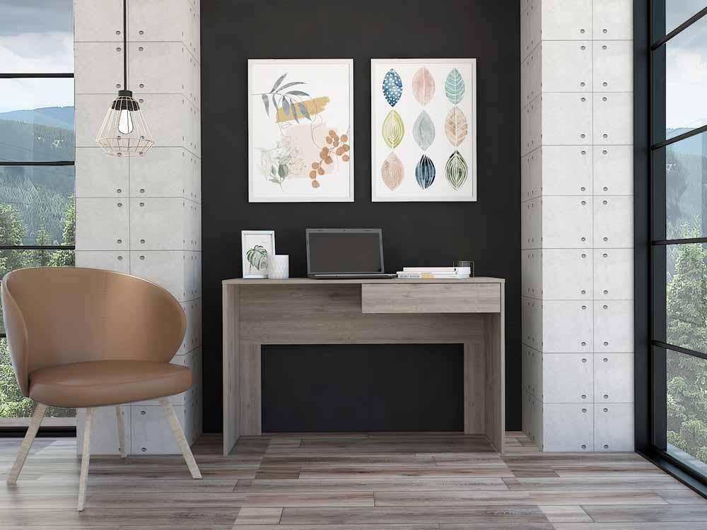 Escritorio Mantis color Humo para Oficina.