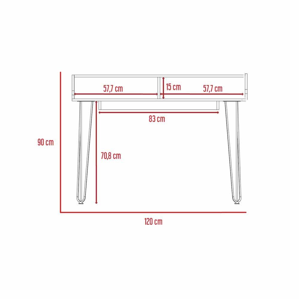 Escritorio Owen color Blanco para Oficina.