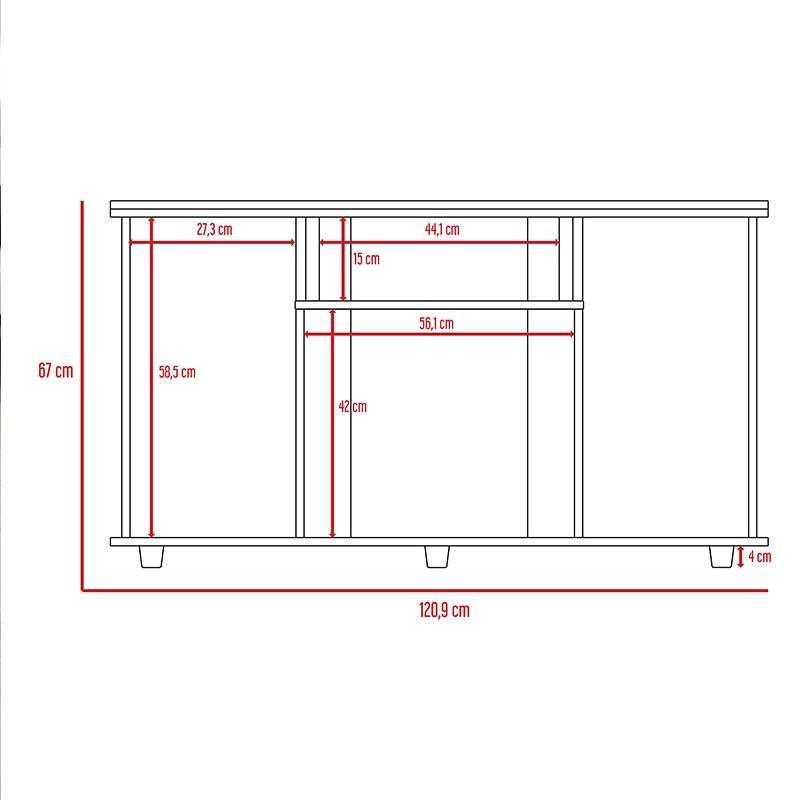 Combo Para Dormitorio Clara Luna Incluye Closet y Mesa Para Tv.